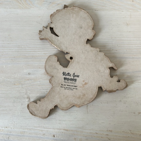 Vintage Nursery wall pin up, 1952 Mother Goose Pin-UPS by the Dolly Toy Co. - Picture 7 of 8